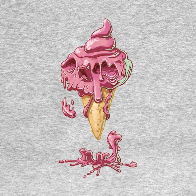 Skull Cone (strawberry) by EdenObiArt